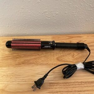 Clariol Instant Heat Red Barrel Curling Brush BC86 Styling Iron Works Good
